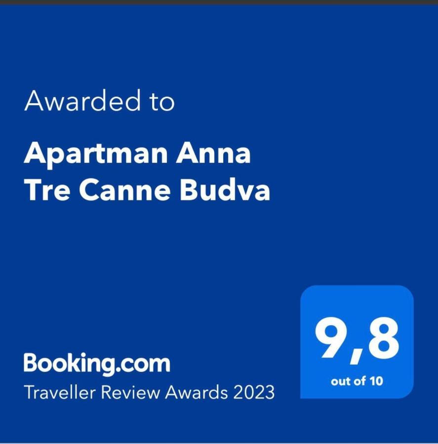 Apartman Anna Tre Canne Будва Екстериор снимка